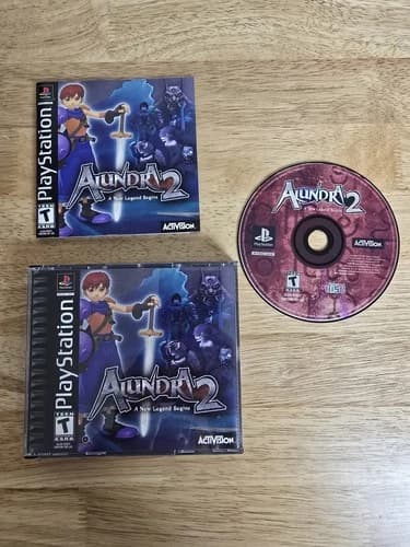 Alundra 2: A New Legend Begins Ps1 PlayStation Complete Cib Manual Clean!