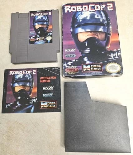 Robocop 2 NES Nintendo Video Game Cartridge Boxed Complete With Manual