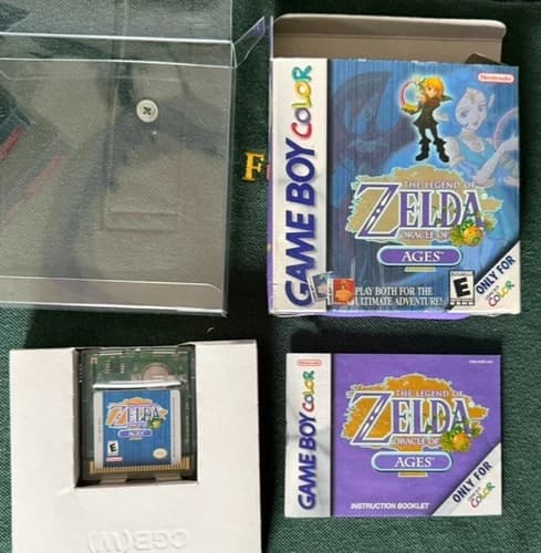 The Legend of Zelda: Oracle of Ages Game Boy Color Nintendo Complete Box Tested