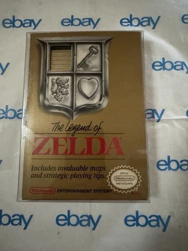 The Legend of Zelda Nintendo NES Gold Complete CIB Box Map Manual Free Shipping