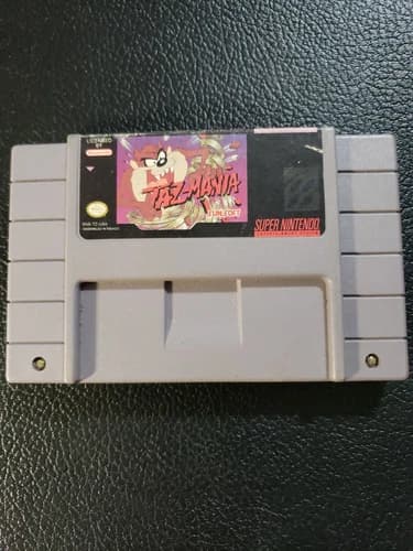 Taz-Mania-Nintendo SNES-cartridge only-tested/works