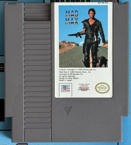 Mad Max Nintendo Entertainment System NES Authentic Game Cartridge VG - Tested