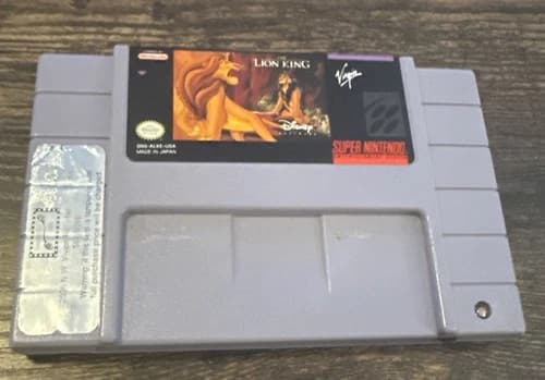 The Lion King Super Nintendo SNES. Working Authentic