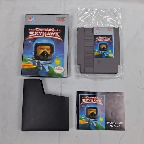 Captain Skyhawk (Nintendo NES, 1989) CIB Complete with Manual Tested Clean