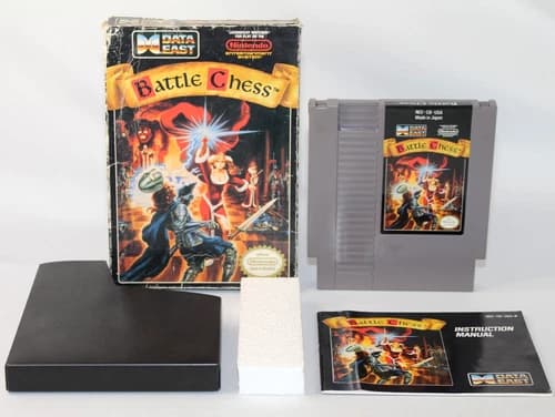 Battle Chess NES Nintendo Complete CIB! Authentic! Tested! Data East!