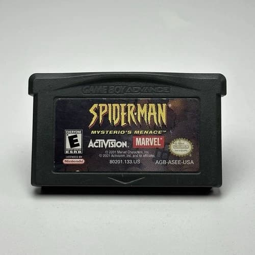 Spider-Man : Mysterio's Menace (Nintendo Game Boy Advance GBA, 2001) Cart Only