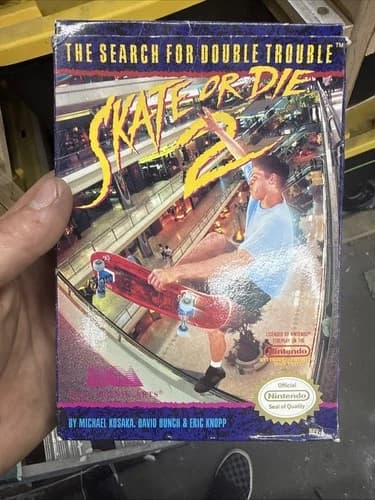 Skate or Die 2 (NES) CIB Complete in Box AUTHENTIC NINTENDO TESTED CLEAN RARE
