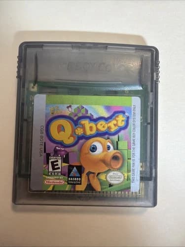 Q-Bert Nintendo Cartridge Game Boy Color Authentic Tested Working