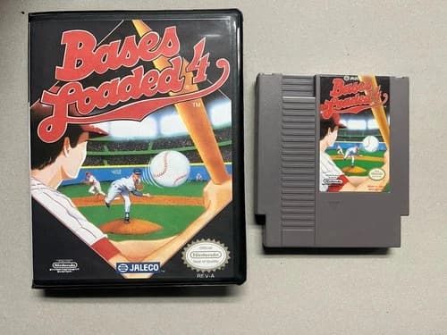 Bases Loaded 4 NES Nintendo Entertainment System tested working