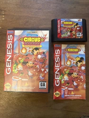 The Great Circus Mystery - CIB - Sega Genesis - Tested & Authentic