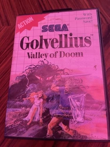 Sega Master System Golvellius Valley of Doom Complete with Manual 1988 Game