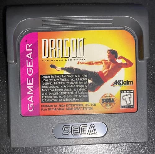 Dragon: The Bruce Lee Story - Sega Game Gear - Acclaim - Good Condition