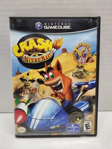 Crash Nitro Kart (Nintendo GameCube, 2003) Tested - Cib W/ Reg Card - CLEAN!
