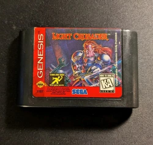 Light Crusader (Sega Genesis, 1995) Game Only | Tested | Authentic