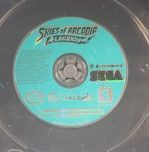 Skies of Arcadia Legends (Nintendo Gamecube, 2003) Disc Only