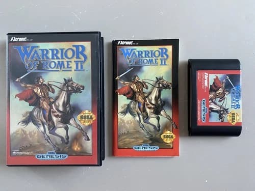 Warrior of Rome II 2, Sega Genesis Megadrive, NTSC Complete