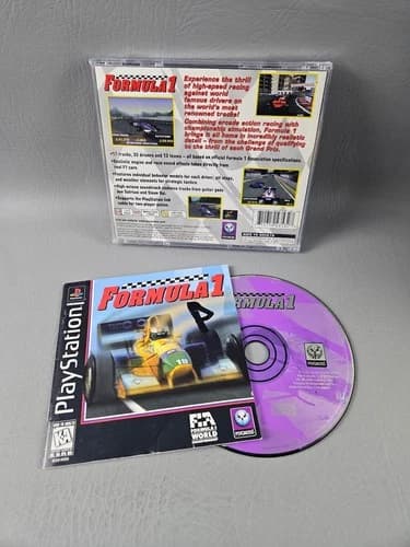 Formula 1 PlayStation Racing Video Game Multiplayer PS1 Cib