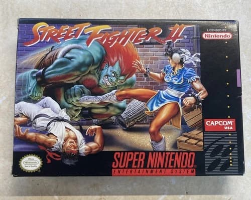 Street Fighter II (SNES, 1992) Super Nintendo CIB Complete