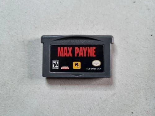 Max Payne Game Boy Advance GBA Game Tested and Working Cartridge Only