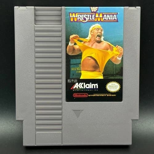 WWF WrestleMania (Nintendo Entertainment System, 1988, NES) Game Only - TESTED