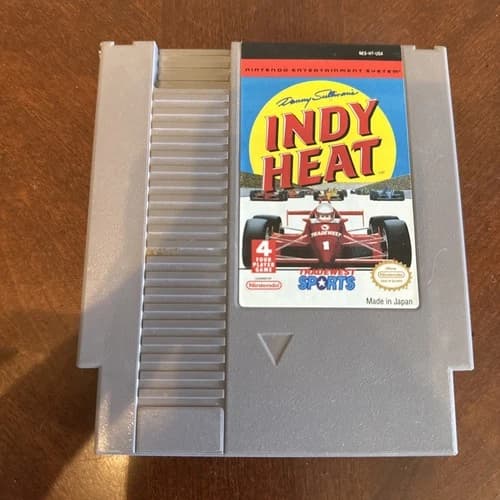 Danny Sullivan's Indy Heat Nintendo Entertainment System, 1992 Cartridge