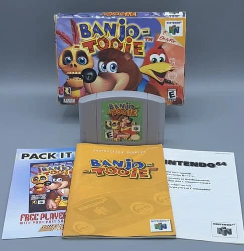 Banjo-Tooie N64 Nintendo 64 CIB Complete Box Booklet Tested And Working✅