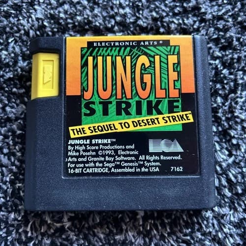 Jungle Strike: The Sequel to Desert Strike (Sega Genesis, 1993) - Cartridge Only