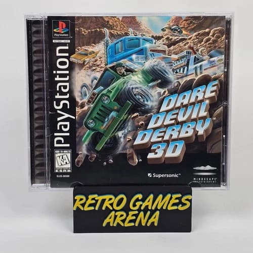 Dare Devil Derby 3D (PlayStation 1 PS1) CIB COMPLETE