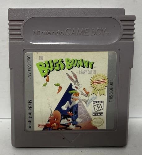 Nintendo Gameboy Game Only The Bugs Bunny Crazy Castle
