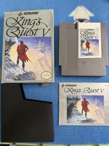 King’s Quest V Nintendo Cib Tested Authentic Game Box And Manual