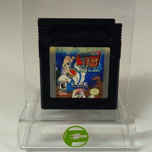 Earthworm Jim Menace 2 Galaxy (Nintendo GameBoy Color, 1999) Cartridge Only