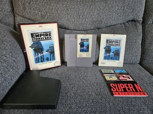 Star Wars: The Empire Strikes Back NES Cartridge CIB (Tested & Authentic)