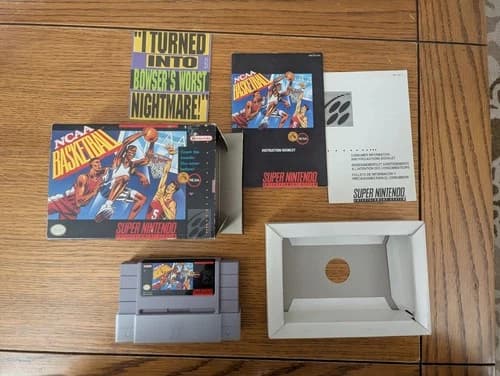 Super Nintendo SNES game NCAA basketball