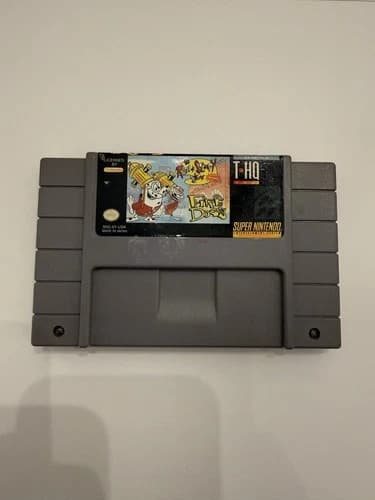 The Ren & Stimpy Show Fire Dogs Super Nintendo SNES Authentic & Tested