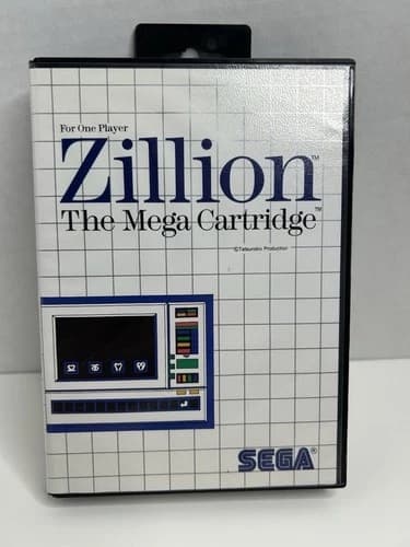 Zillion (Sega Master System SMS 1987) CIB Complete Case Cartridge Manual Tested