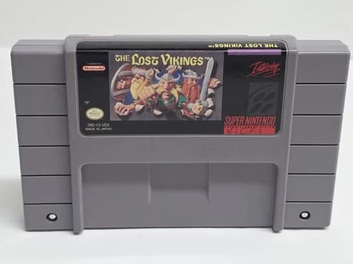 Lost Vikings (Super Nintendo Entertainment System, 1993) Clean Tested Authentic