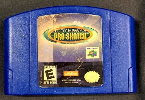 Tony Hawk's Pro Skater Nintendo 64 N64 Cartridge, 1999