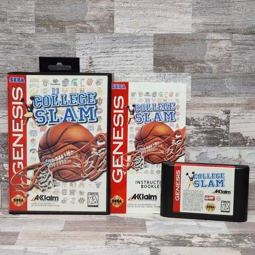 College Slam (Sega Genesis, 1996) CIB Complete Tested
