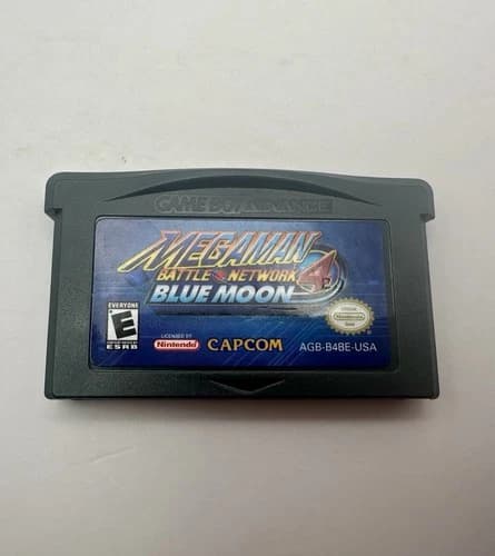 Mega Man Battle Network 4 Blue Moon Nintendo Game Boy Advance GBA 2004 GREAT