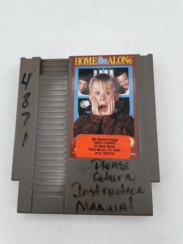 Home Alone Nintendo NES Video Game Cartridge Tested