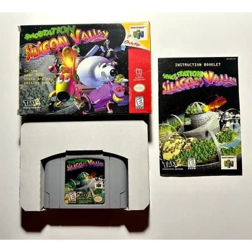 Space Station: Silicon Valley (Nintendo 64 N64)Works Authentic Complete CIB🔥