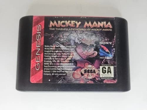 Mickey Mania: The Timeless Adventures of Mickey Mouse Sega Genesis Cart Only