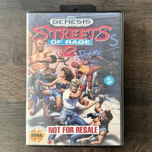 Streets of Rage 2 (Sega Genesis, 1992) - Complete In Box