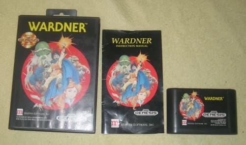 Wardner Complete in Box for Sega Genesis. Authentic. Cleaned/Tested. RARE!