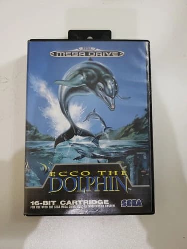 Ecco The Dolphin (Sega Genesis) Complete CIB TESTED