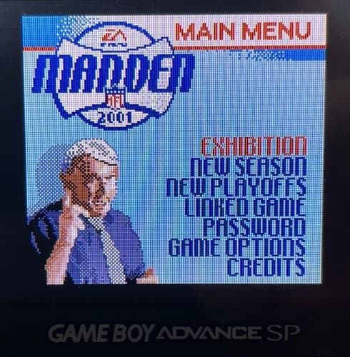 Madden NFL 2001 - Nintendo Game Boy Color, 2000, Authentic - Cartridge Only