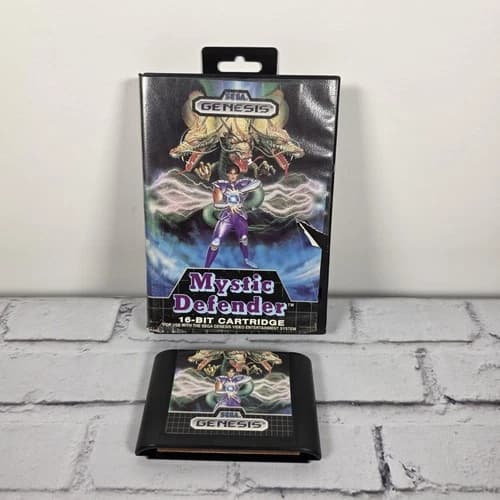 Sega Genesis Mystic Defender Authentic Video Game