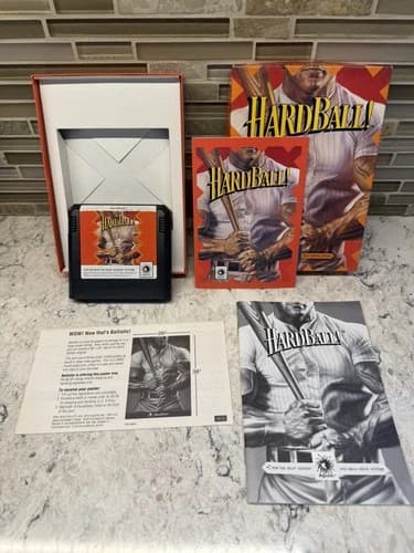 Hardball - Sega Genesis - 1991 - Complete In Box - Great Condition