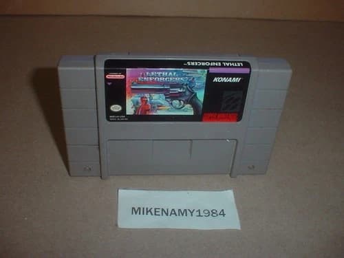 LETHAL ENFORCERS game cartridge only - SUPER NINTENDO SNES