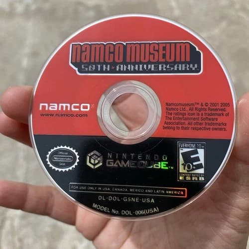Namco Museum 50th Anniversary (Gamecube, 2005) Loose Game Disc Only